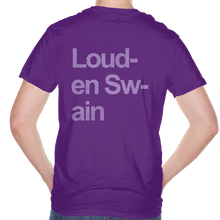 Load image into Gallery viewer, T-Shirt - Stacked Faces - Purple
