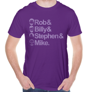 T-Shirt - Stacked Faces - Purple