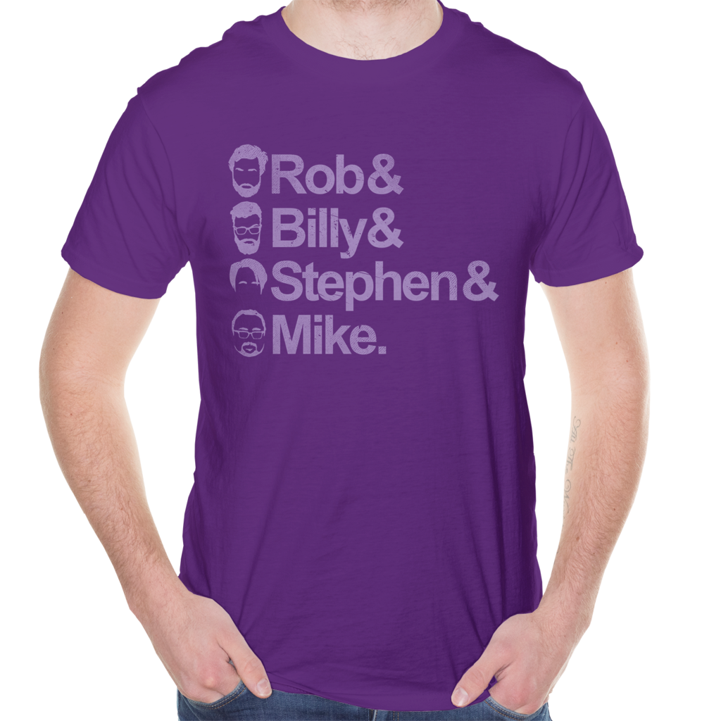 T-Shirt - Stacked Faces - Purple